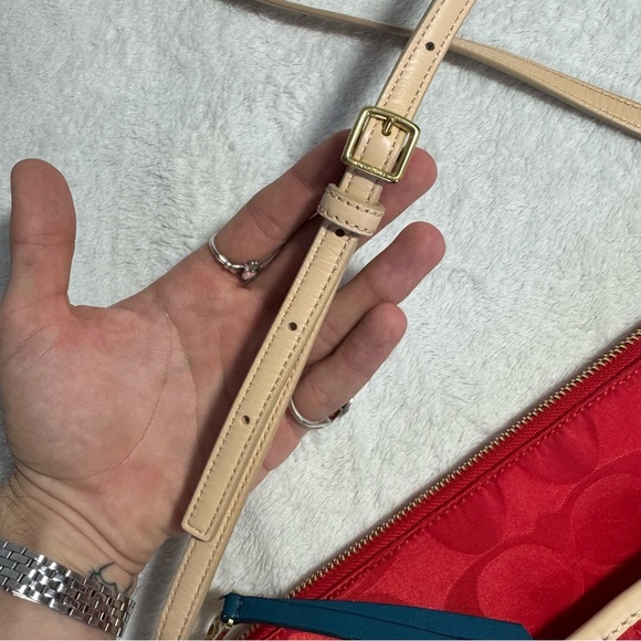 Coach Red Nylon Crossbody Bag - Picture 6 of 12